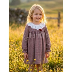 Vestido niña con cuello...