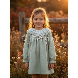 Vestido niña con cuello...