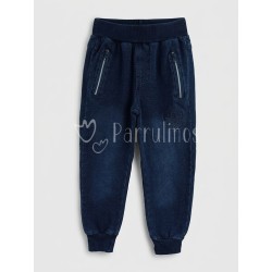 Pantalón niño jogger denim...