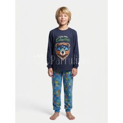 Pijama niño algodón Oso...