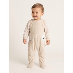Pelele bebé niño terciopelo...