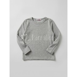 Camiseta básica bebé gris...