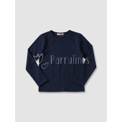 Camiseta básica bebé marino...