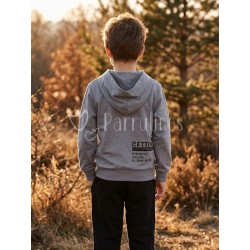 Chándal niño gris con... 2