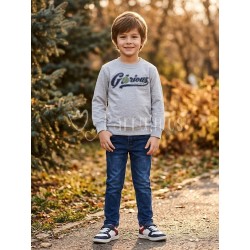 Conjunto niño sudadera gris...