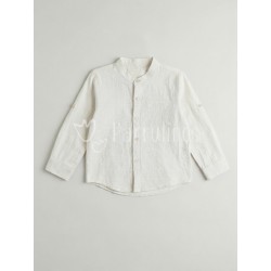 Camisa niño blanca de manga...