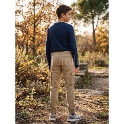 Pantalón niño cargo Beige... 2
