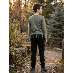 Pantalón niño cargo Negro... 2
