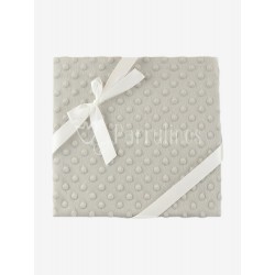 Manta topos Minky Gris