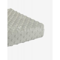 Manta topos Minky Gris 2