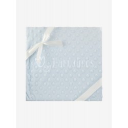 Manta topos Minky Azul
