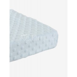Manta topos Minky Azul 2